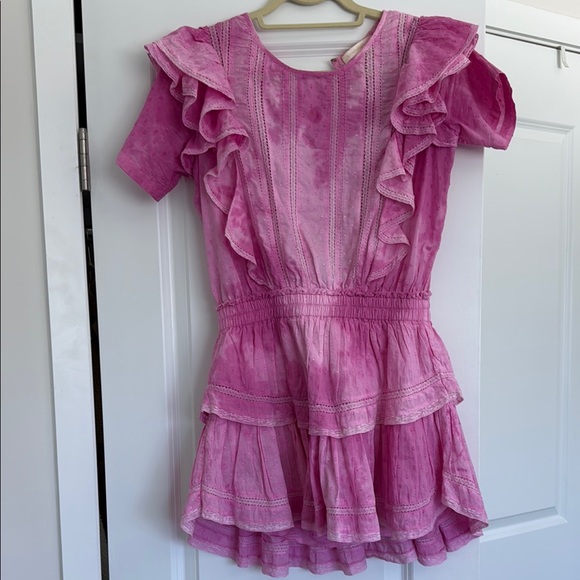 LoveShackFancy  Pink Natasha Mini Dress - Picture 4 of 4
